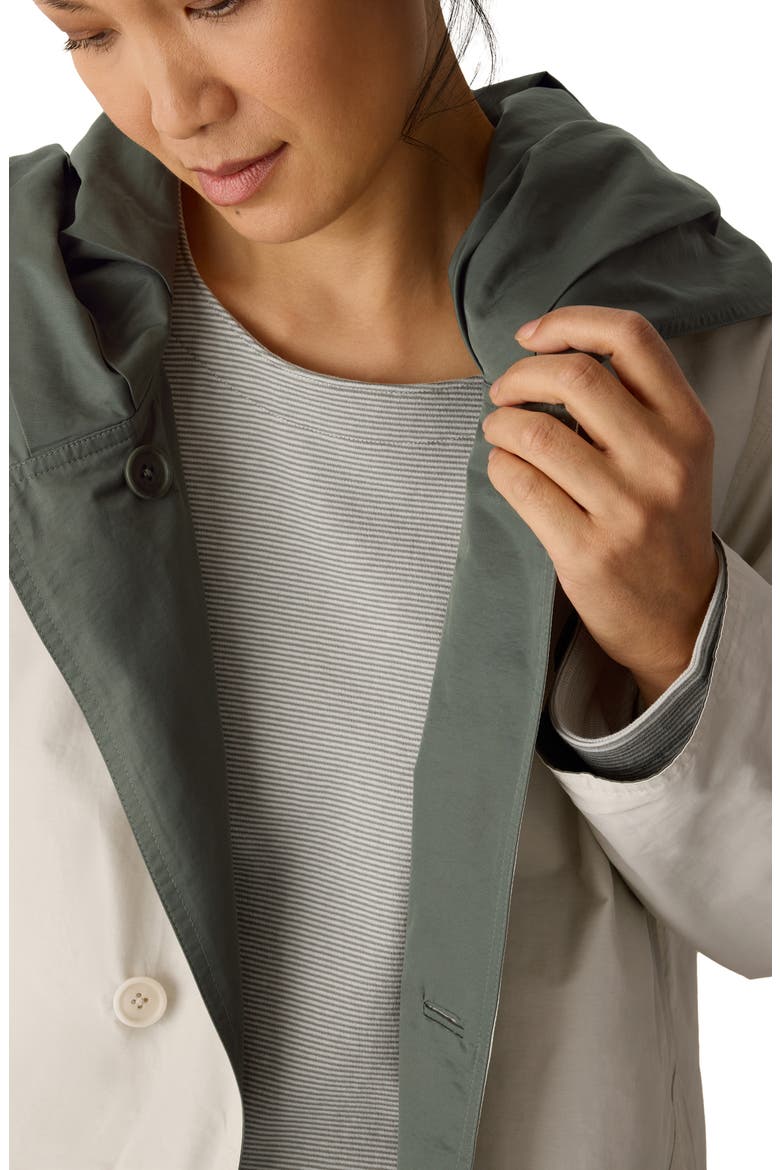 Hooded Reversible Coat, Alternate, color, BAY LEAF