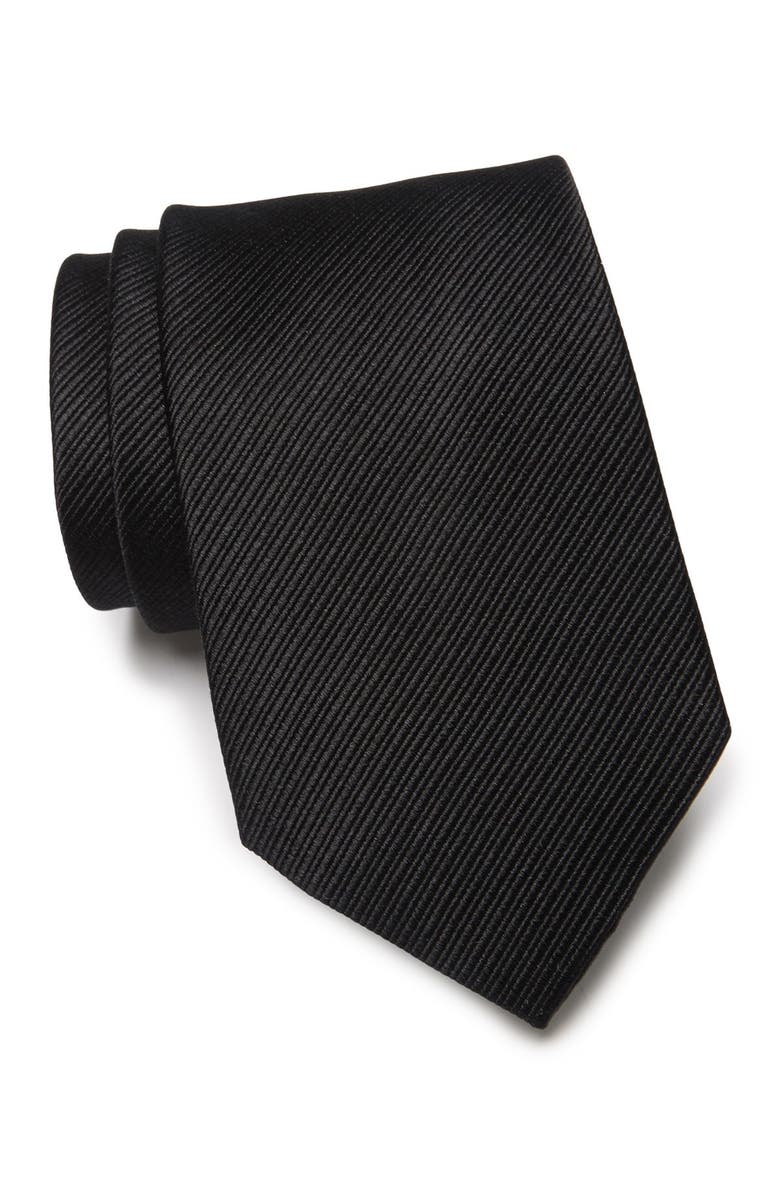 Lauren Ralph Lauren Ottoman Solid Silk Tie, Main, color,