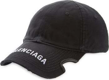 Balenciaga Notch Logo Cotton Baseball Cap | Nordstrom Balenciaga Notch Logo Cotton Baseball Cap | Nordstrom