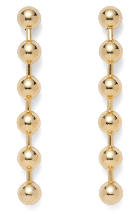 Vince Camuto Gold -Tone Blue store Baguette Drop Earrings