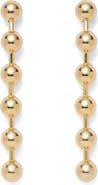 Lady Grey Ball Chain Linear Drop Earrings