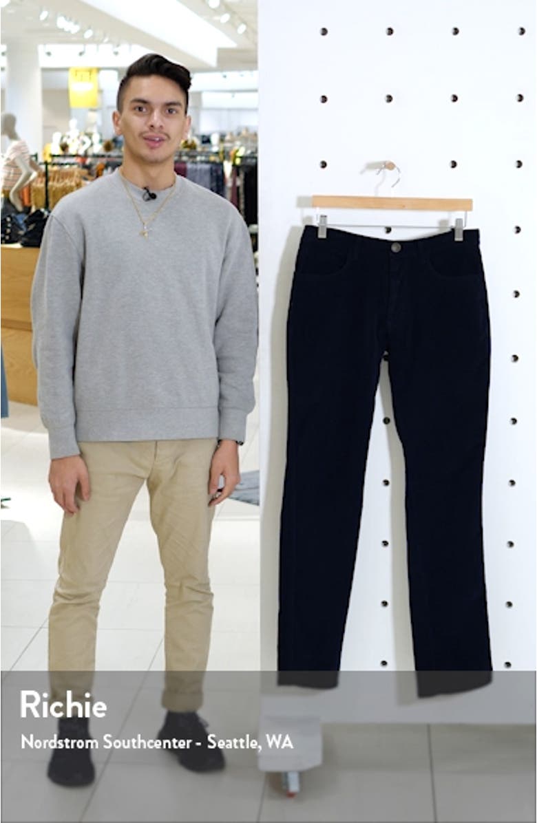 Modern Fit Stretch Corduroy Pants, sales video thumbnail
