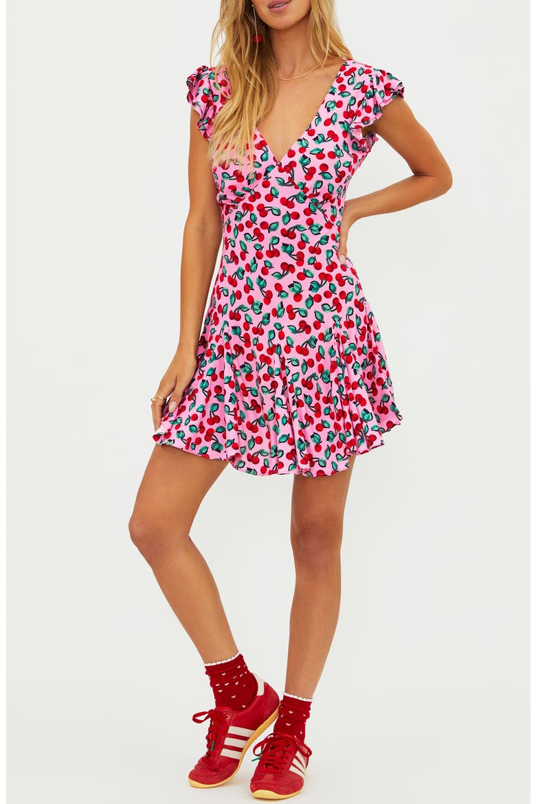 Lennie Cover-Up Minidress, Main, color, MON CHERI