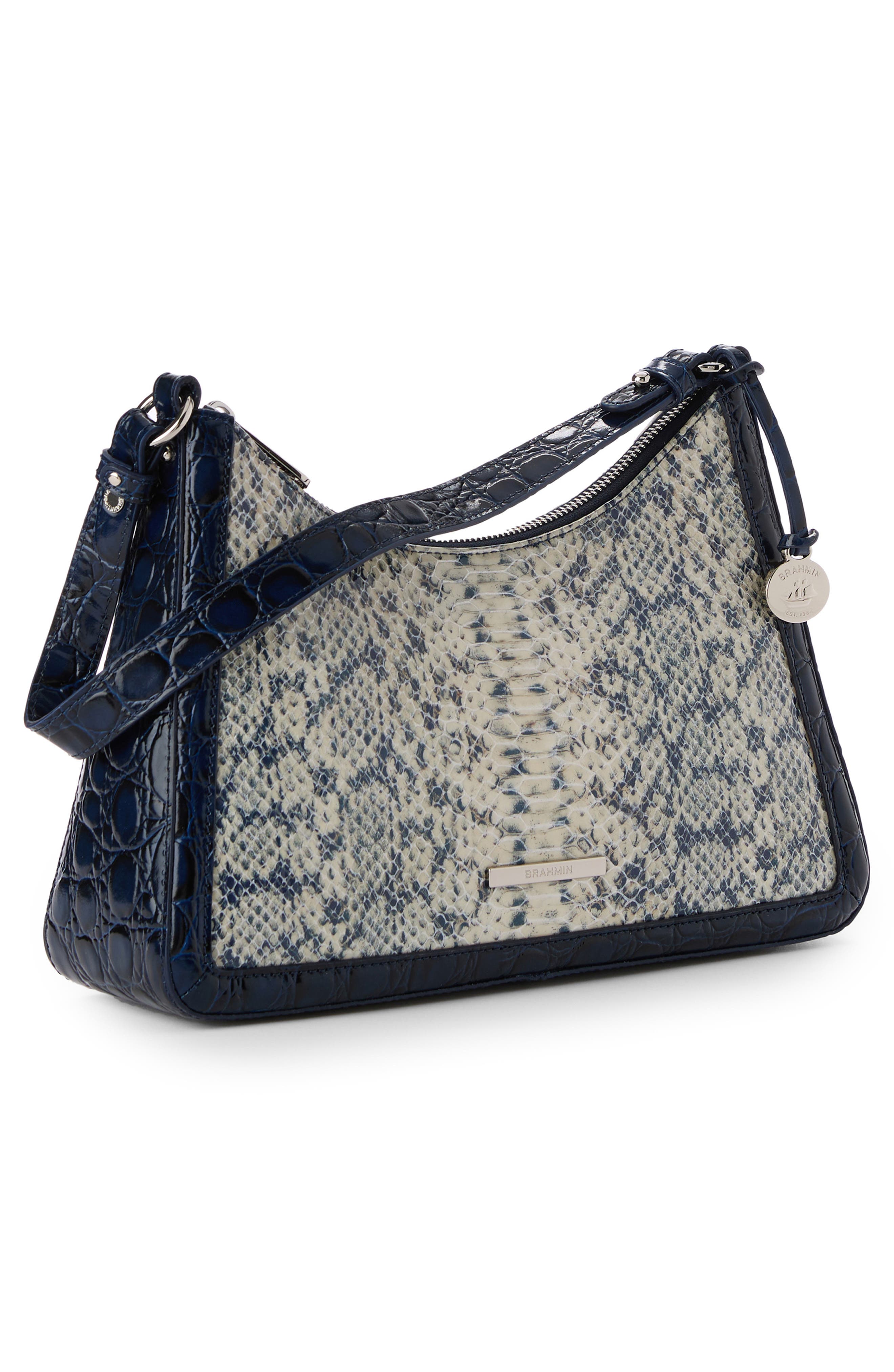 Brahmin Esme Embossed Leather Shoulder Bag, Alternate, color, 