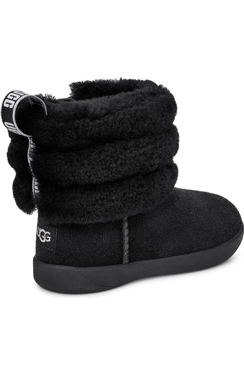 UGG<sup>®</sup> Kids' Mini Quilted Fluff Genuine Shearling Boot, Alternate, color,