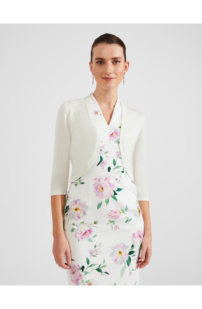 HOBBS LONDON Carrie Bolero, Alternate, color, Ivory