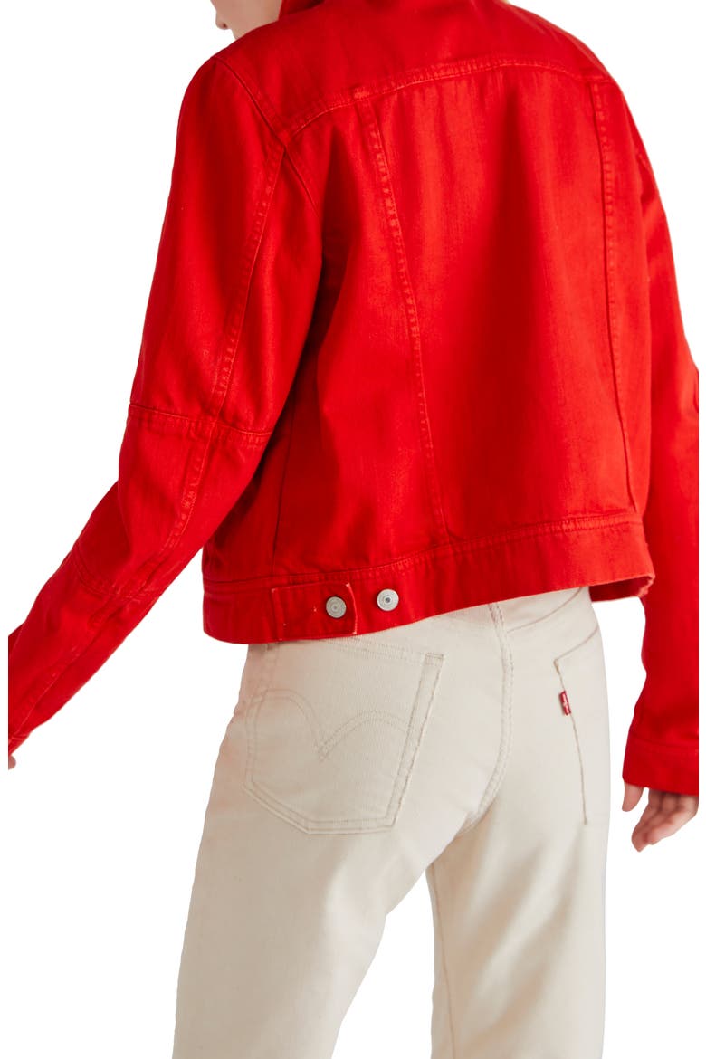 We the Free Rumors Denim Jacket, Alternate, color, HOT TAMALE