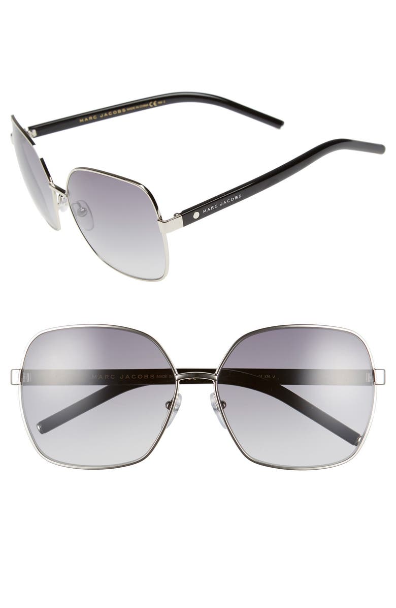 Marc Jacobs 61mm Oversized Sunglasses, Main, color,