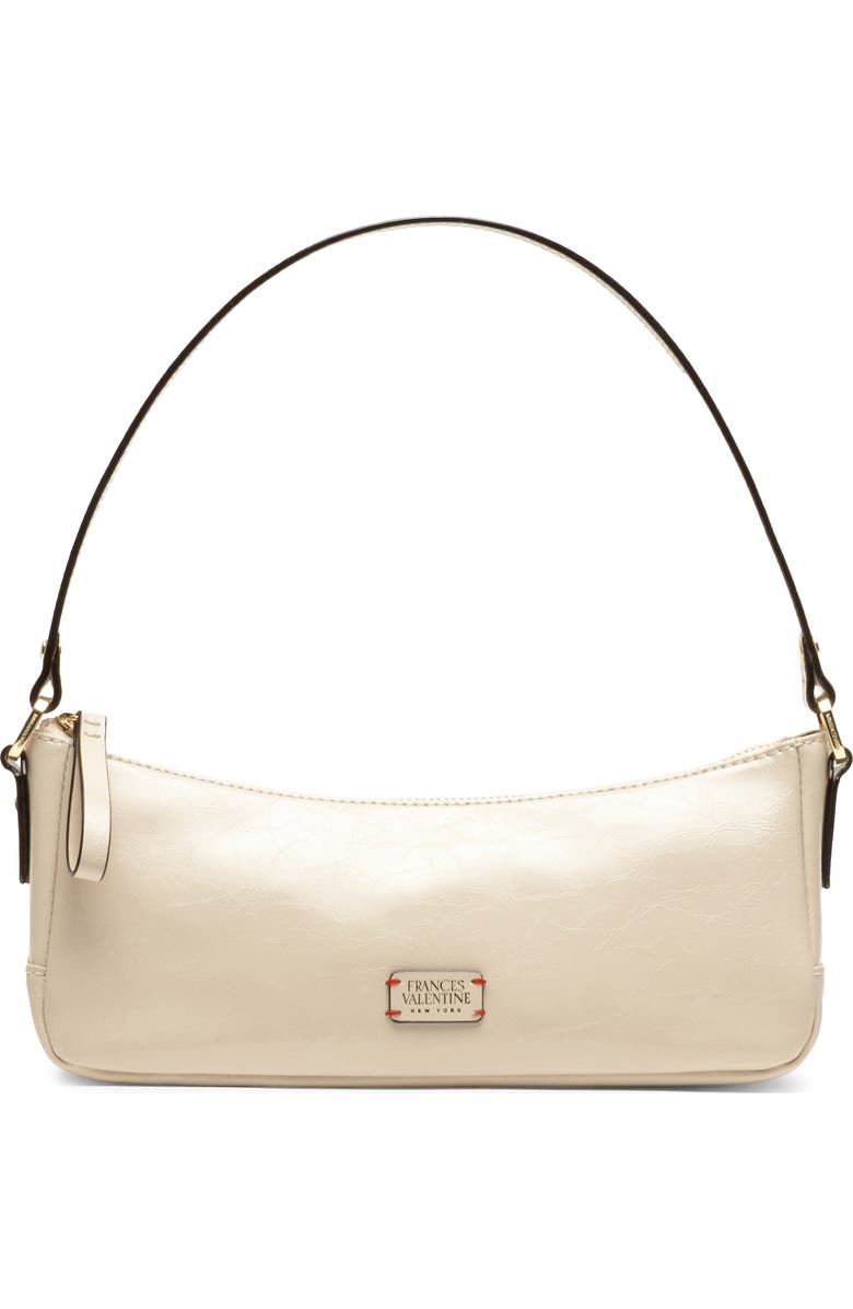 Frances Valentine Mia Leather Shoulder Bag, Main, color, Oyster