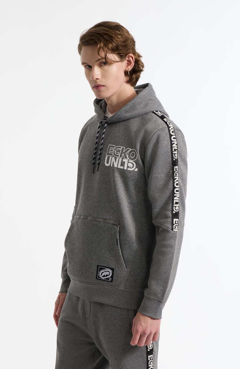 Ecko Unltd. Stacked Up Hoodie, Alternate, color, Grey Marled