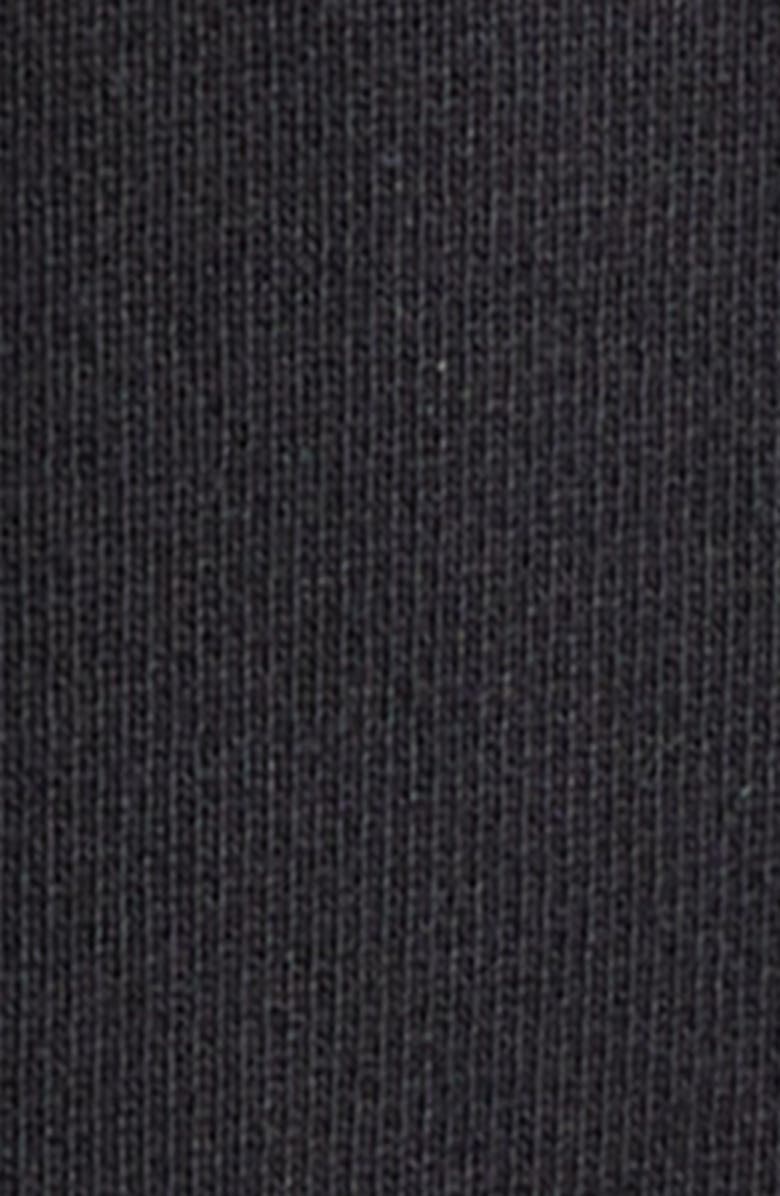 Burberry Rory Logo Embroidered Cotton French Terry Zip Hoodie, Alternate, color, Black