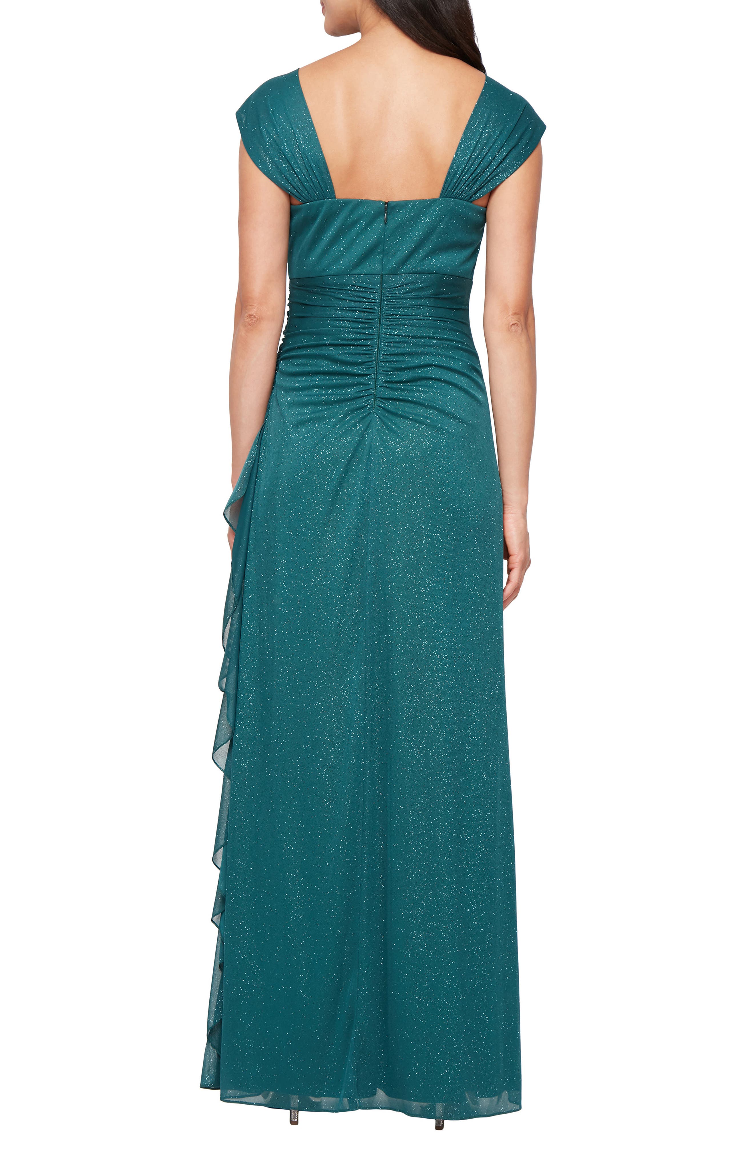 Off the Shoulder Glitter Gown - image 2