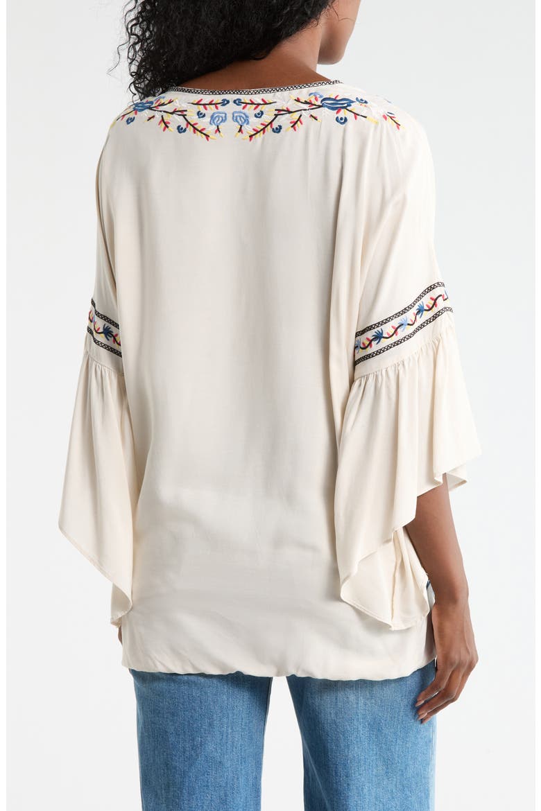 Boho Embroidered Top, Alternate, color, NATURAL