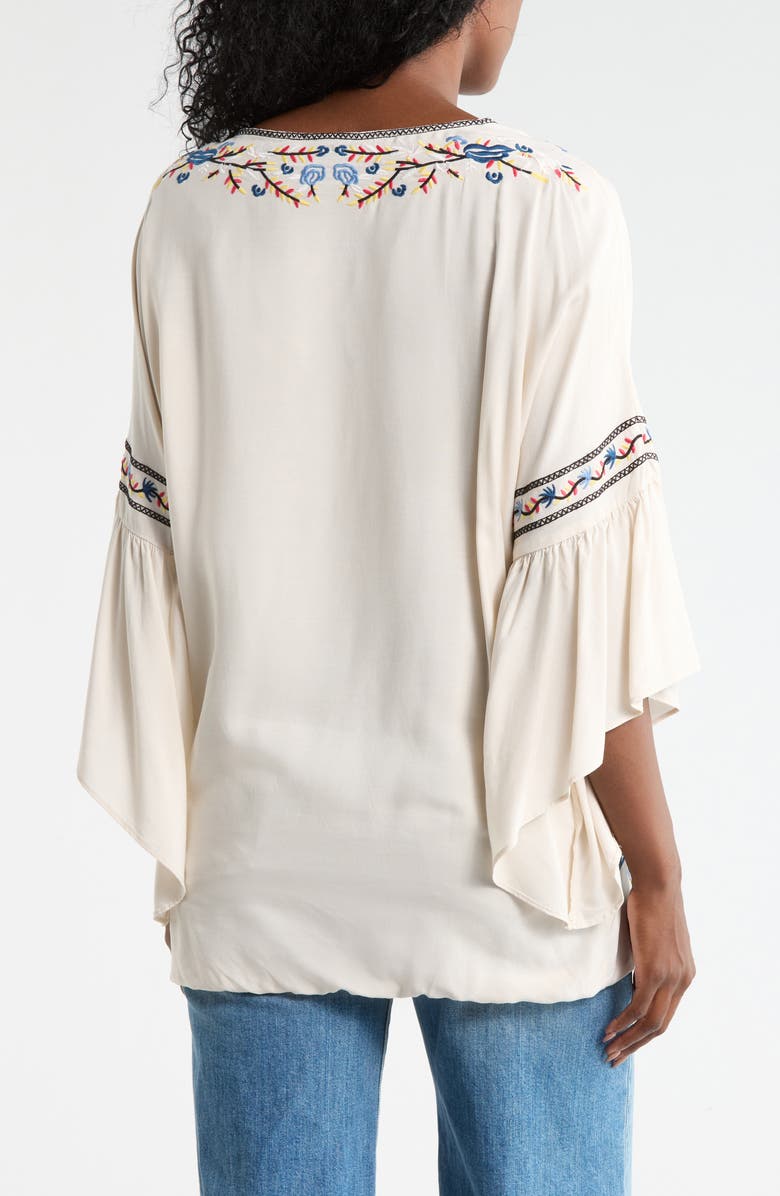Forgotten Grace Boho Embroidered Top, Alternate, color, Natural