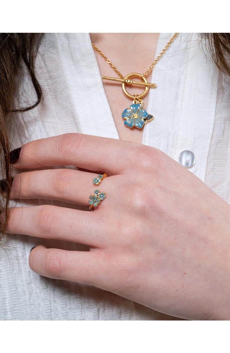 Fable England Forget Me Not Open Ring, Alternate, color, Gold