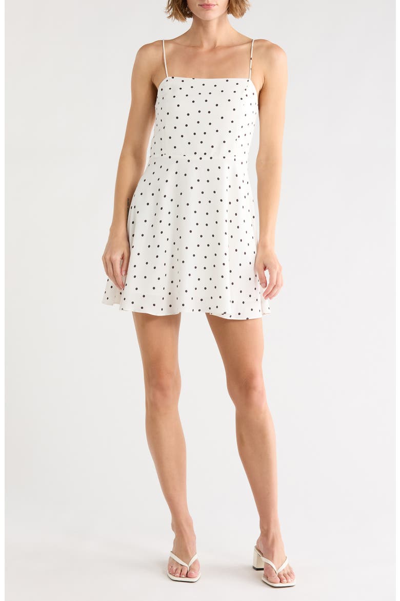 Glinda Spaghetti Strap Dress, Main, color, CUTIE POLKA DOT ANTIQUE WHITE
