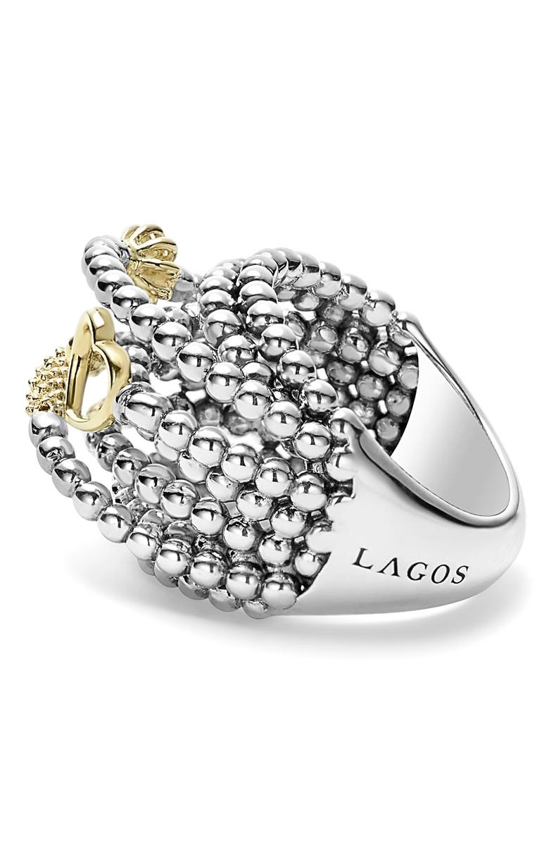 LAGOS 'Caviar Icon' Multi-Row Dome Ring, Alternate, color, 