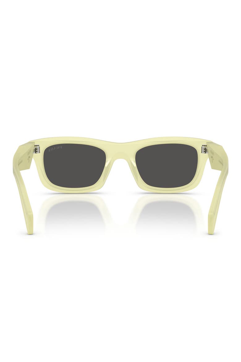 50mm Pillow Sunglasses, Alternate, color, FROSTED VANILLA / DARK GREY