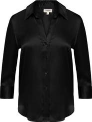 L'AGENCE Dani Silk Charmeuse Blouse
