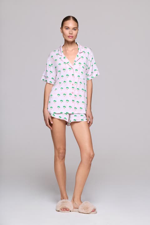 Palm Spring Sky Short Pajama Set