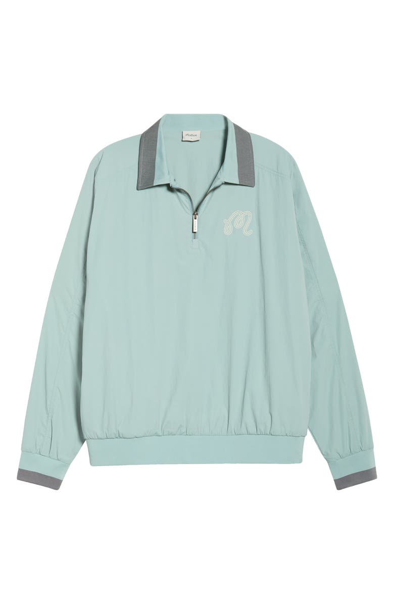 Malbon Golf Dove Quarter Zip Pullover, Alternate, color, Light Blue