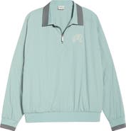 Malbon Golf Dove Quarter Zip Pullover