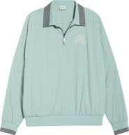 Malbon Golf Dove Quarter Zip Pullover