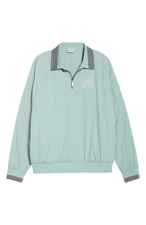 Malbon Golf Dove Quarter Zip Pullover in Light Blue  product
