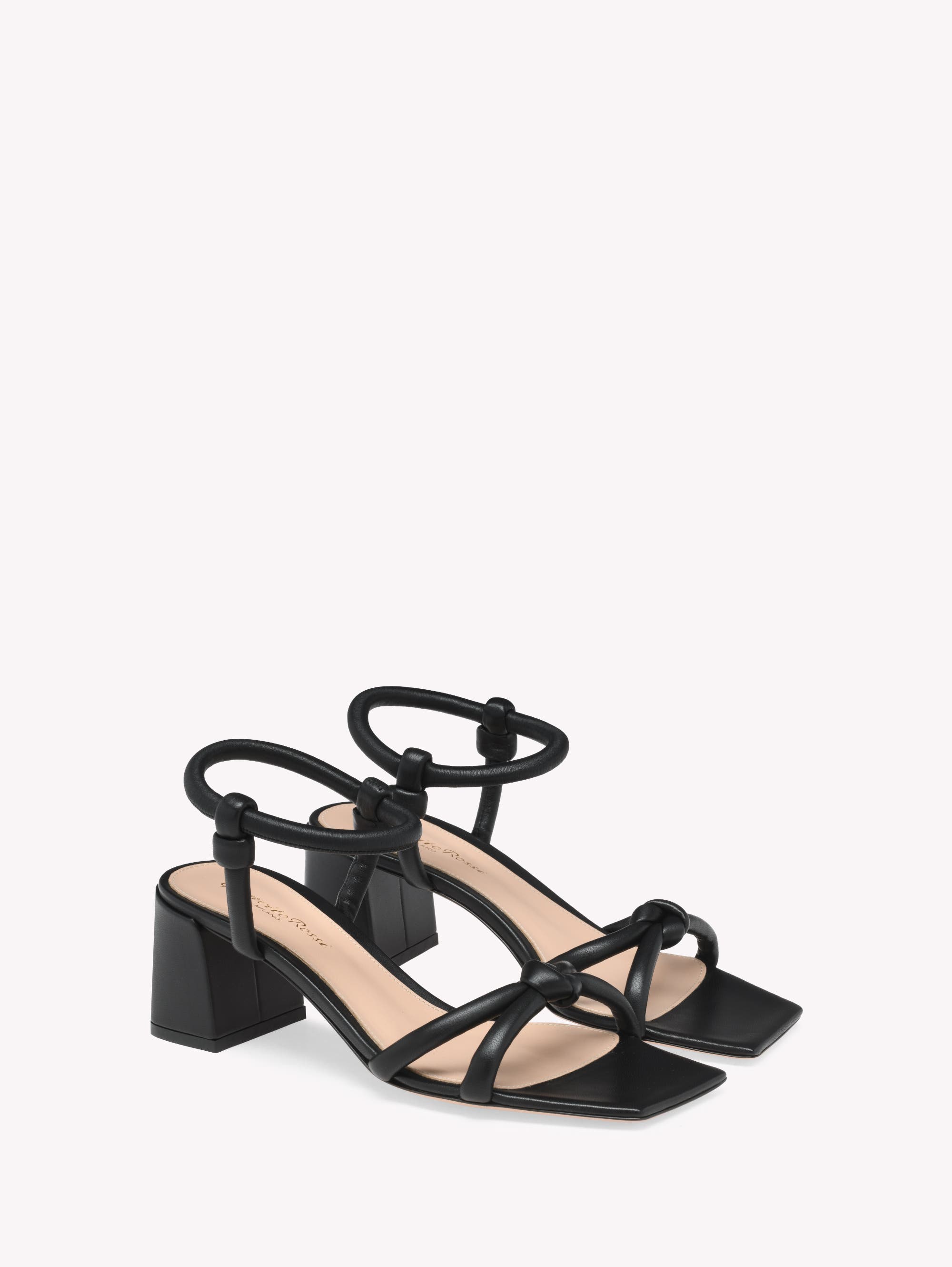 Gianvito Rossi Juno 55 Sandals, Alternate, color, Black