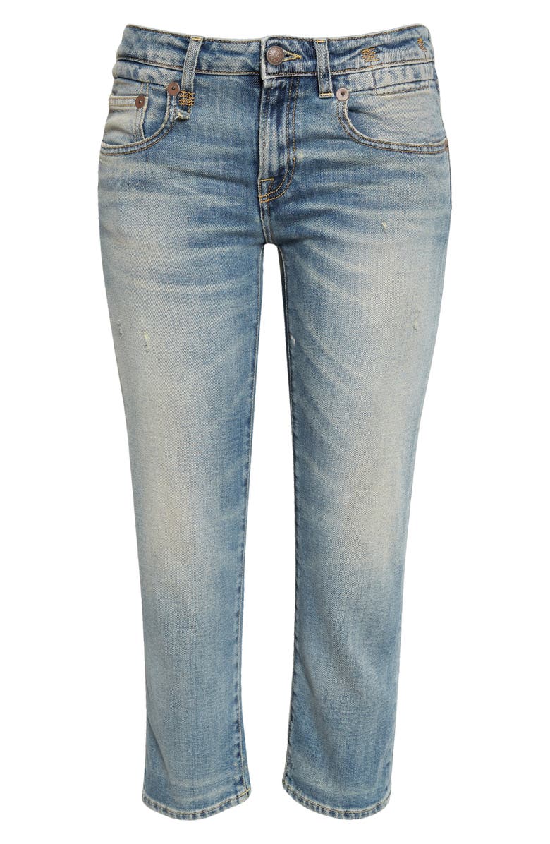 R13 Boy Straight Crop Jeans, Alternate, color,