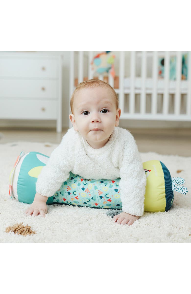 Miniland Feel to Learn Crawling Roller Tummy Time Toy, Alternate, color, Green Multi