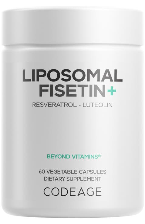 Liposomal Fisetin 500mg, Resveratrol, Luteolin, Polyphenol Flavonoids
