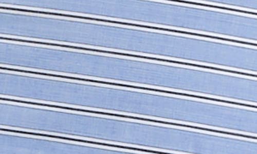 Urban Social Stripe Bubble Hem Miniskirt In Blue/navy