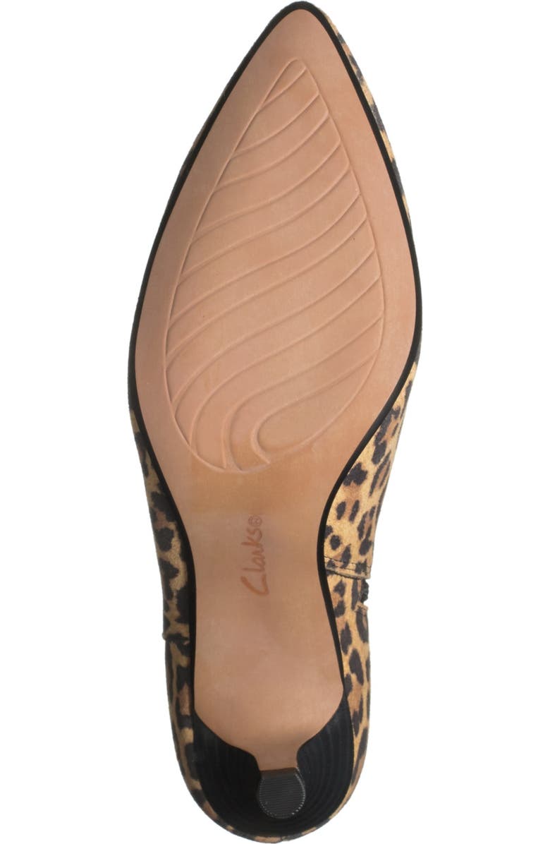 Clarks<sup>®</sup> Linvale Sea Leopard Print Bootie, Alternate, color,