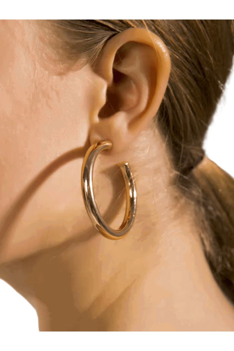 Bold and Beautiful Hoop Earrings, Alternate, color, Gold