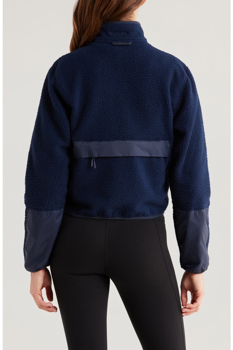 Chapelle Water Repellent Fleece Jacket, Alternate, color, NAVY