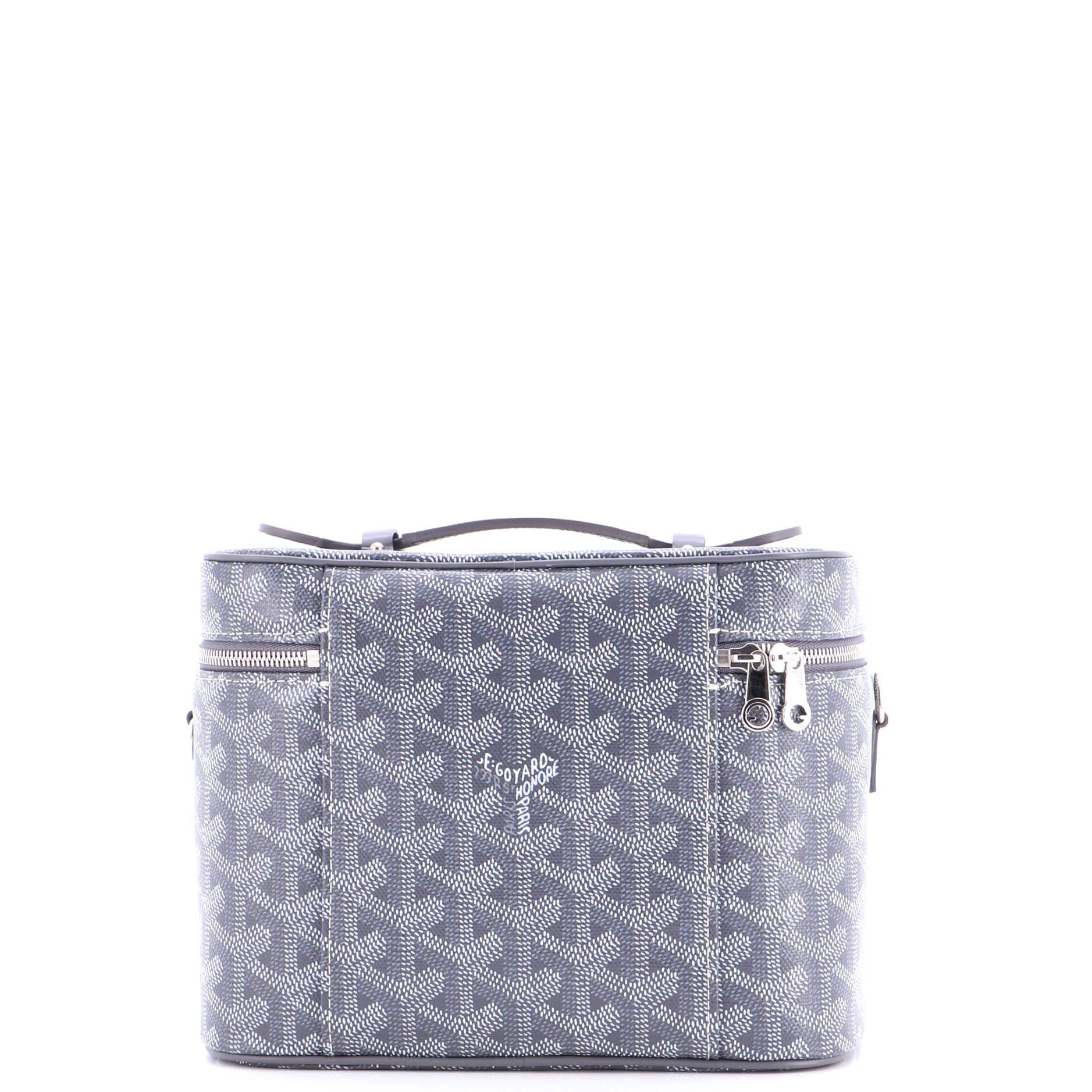 Pre-Owned Goyard Muse Vanity Case Coated Canvas, Alternate, color, Gray