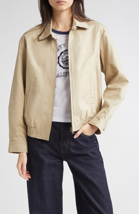 アウターその他 SPORTY  RICH Women Outer OW025500000BE CAMEL Beige Buy SPORTY & RICH women brown runner active zip up jacket