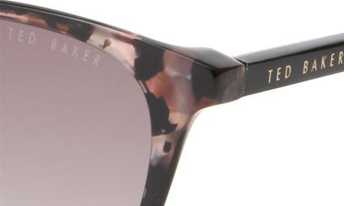 Ted Baker London 51mm Gradient Modified Round Sunglasses In Black