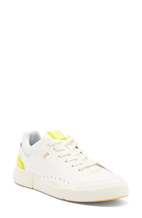 On The Roger Centre Court Sneakers In White/limelight