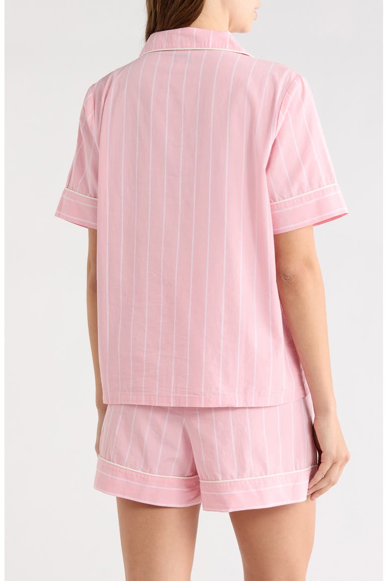 Classic Short Cotton Pajamas, Alternate, color, PINK JANE STRIPE