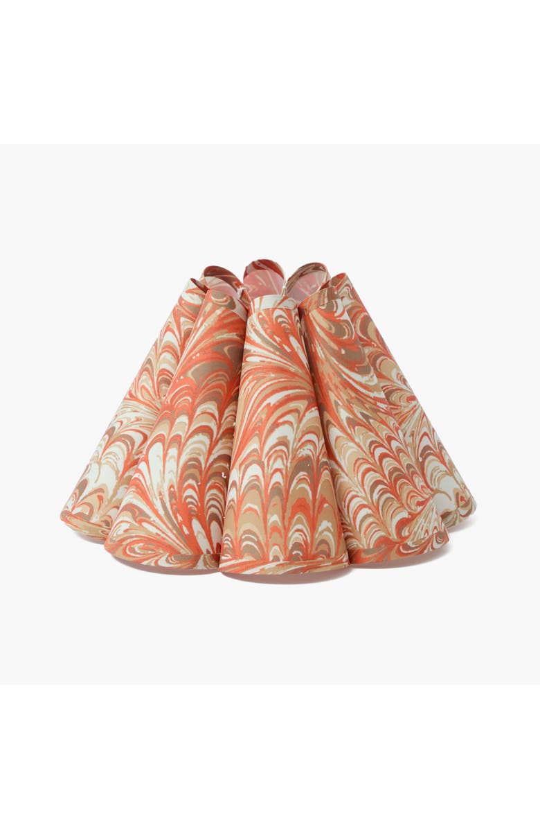 Mrs. Alice Orange Estella Marbled Lampshade, Main, color, Orange
