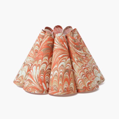 Orange Estella Marbled Lampshade (22cm)