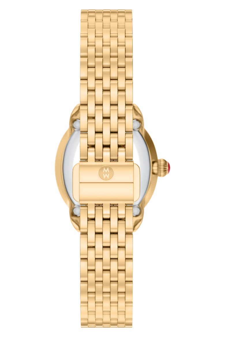 Serein Oval Diamond Bracelet Watch, 24mm x 27mm, Alternate, color, GOLD