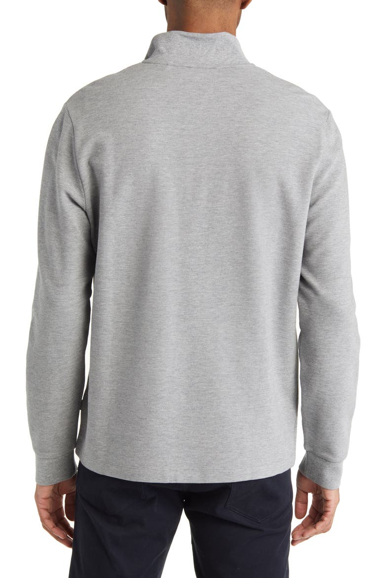 Sidney Ottoman Knit Quarter Zip Sweatshirt, Alternate, color, MELANGE