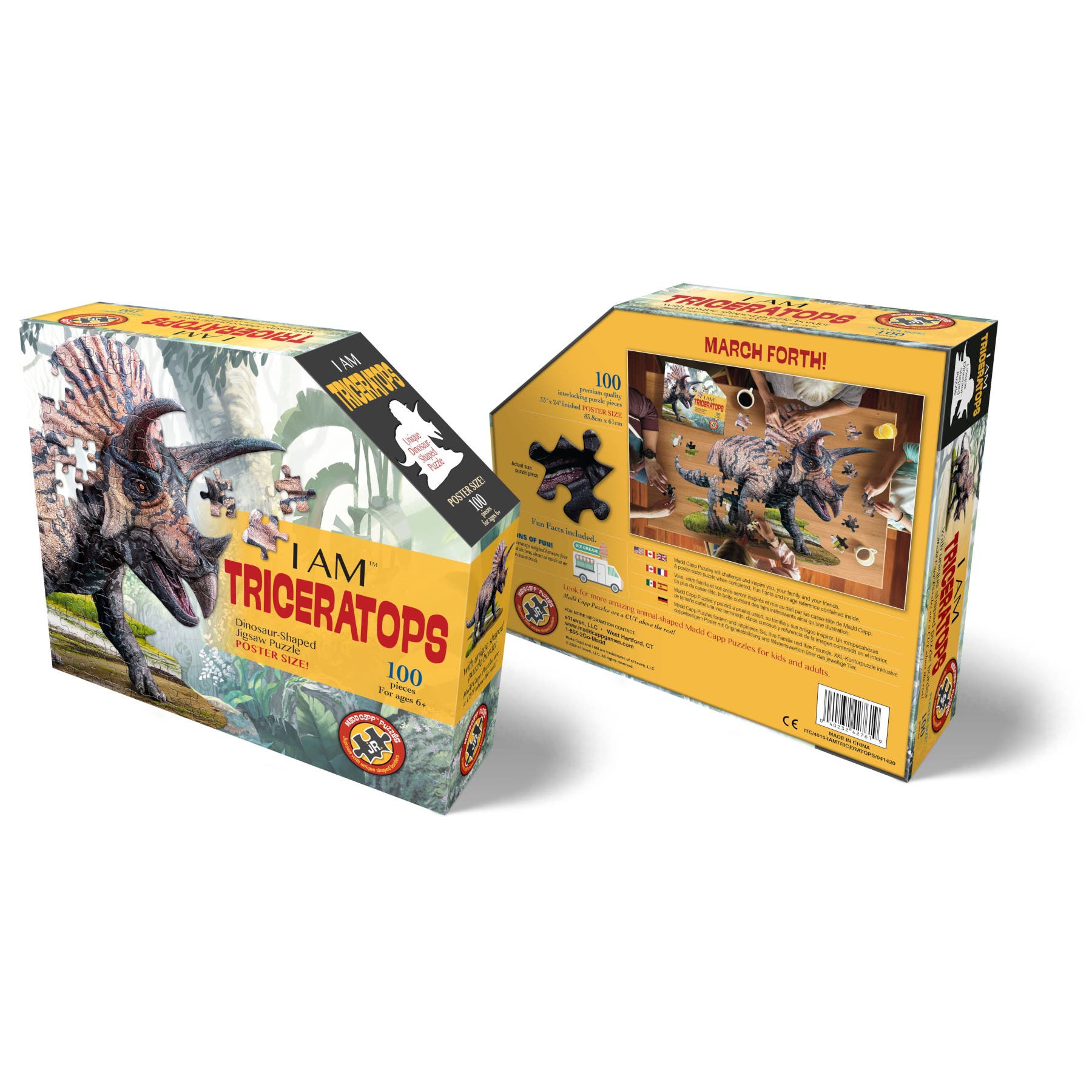 Madd Capp Puzzles TRICERATOPS 100 Piece Jigsaw Puzzle | Nordstrom
