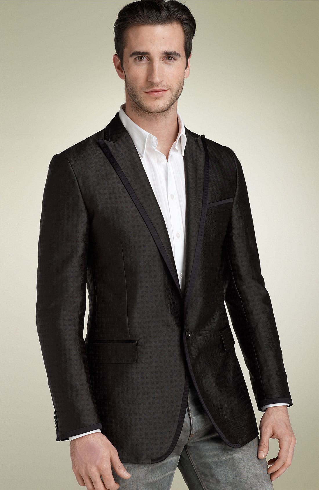 D&G Dolce & Gabbana D&G Single Button Jacquard Blazer (Men) | Nordstrom