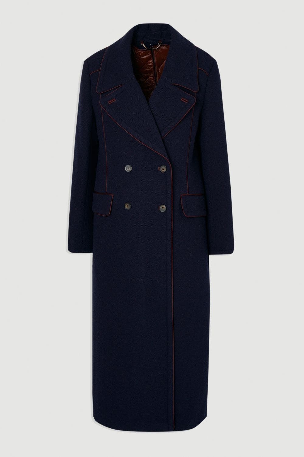 Tailored Padded Lined Midi Coat - image 2