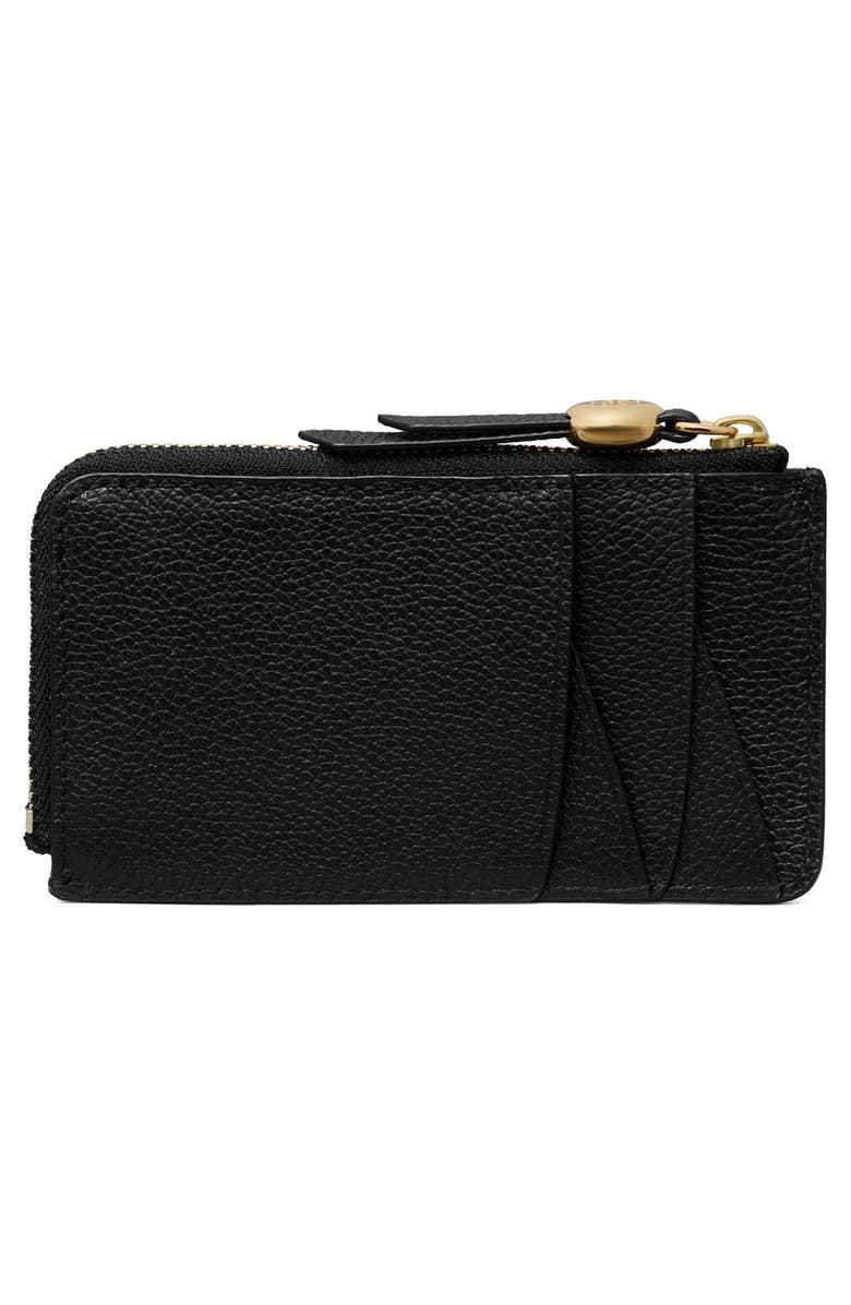 Tory Burch Romy Leather Zip Card Case, Alternate, color,