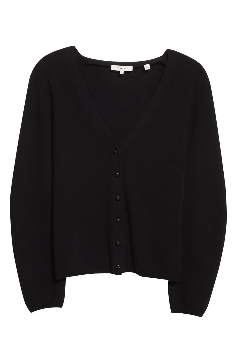 Vince Deep V-Neck Wool & Cashmere Cardigan, Alternate, color, 